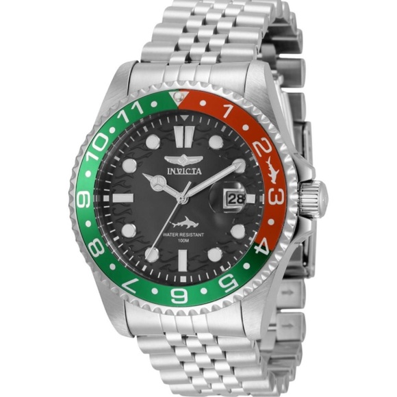 Invicta Other - Christmas Invicta Pro Diver 30951 43mm Case Silver Stainless Steel Red Green